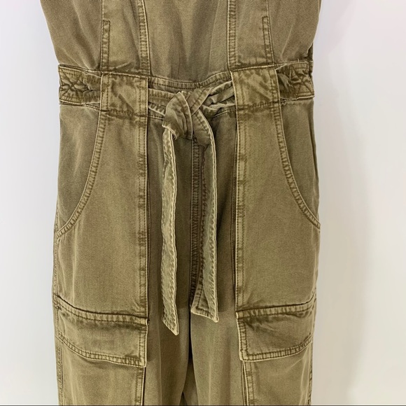 Free People Go West Utility Open Back Jumpsuit S - Picture 15 of 16